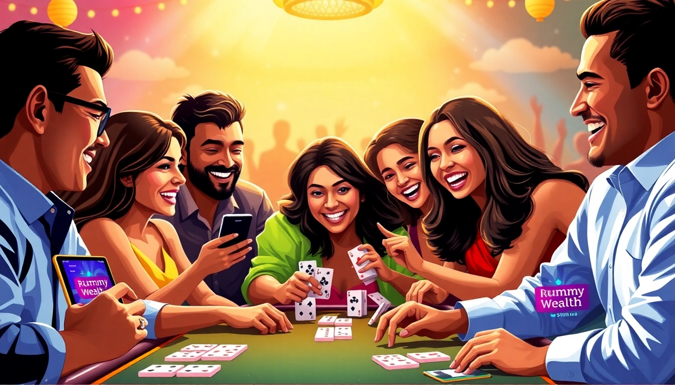 Experience the thrill of Rummy Wealth as players engage in an exciting online game.