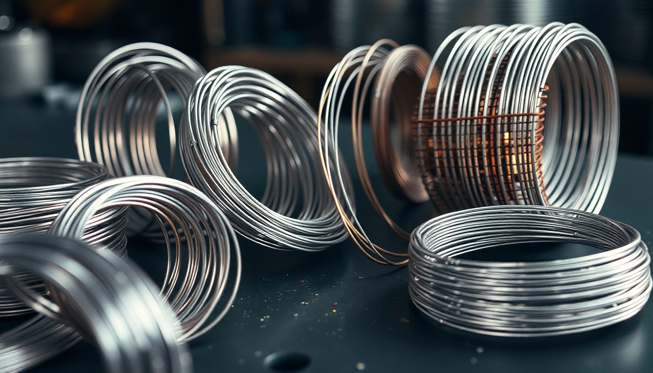 Craft a sturdy project with this stainless steel wire coil, showcasing its gleaming finish and durability for construction.