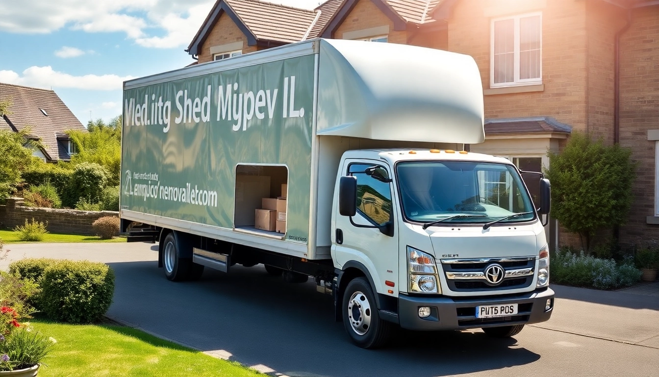 Professional removal companies Keighley assisting a family during their move with a well-organized truck outside a home.