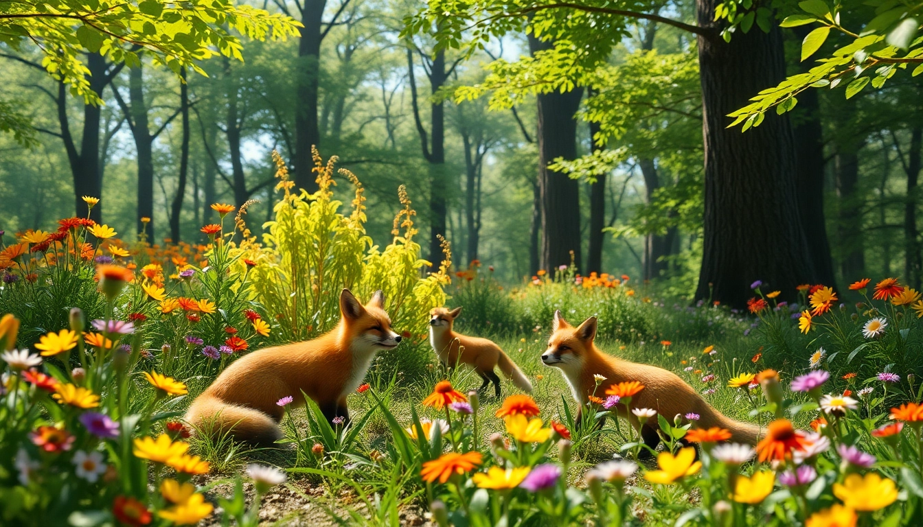 Enjoy the beauty of nature with playful foxes at www.sudswild.com, showcasing their vibrant environment.