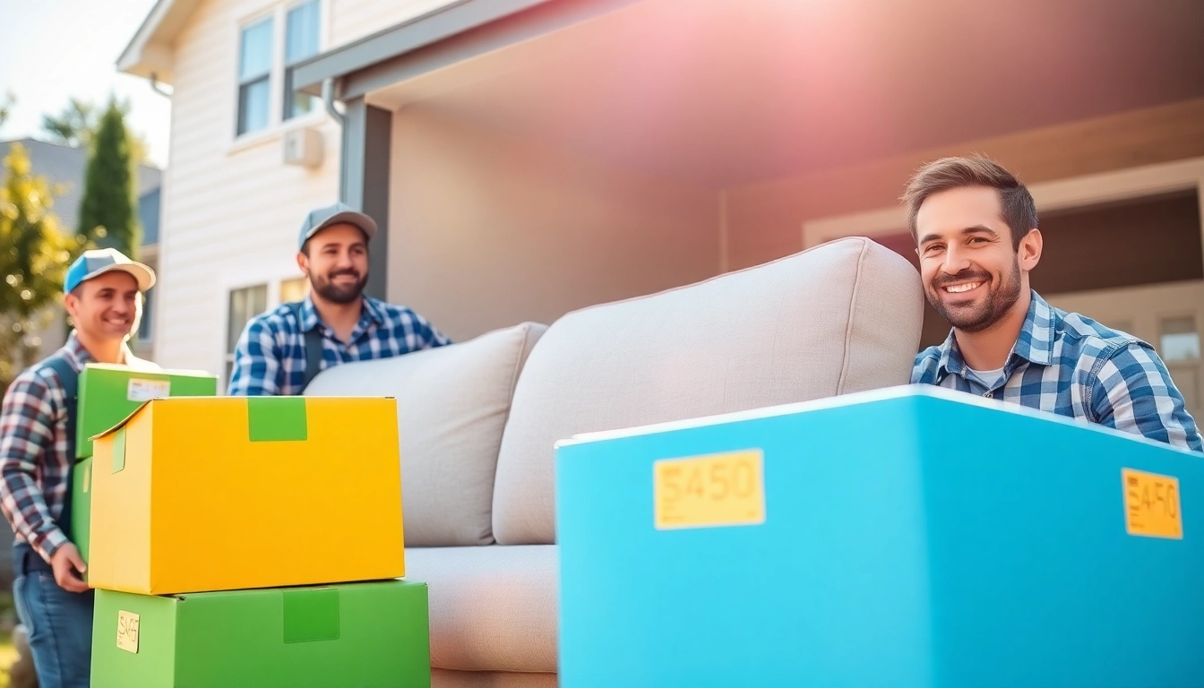 Efficient professional house moves with movers packing and lifting furniture