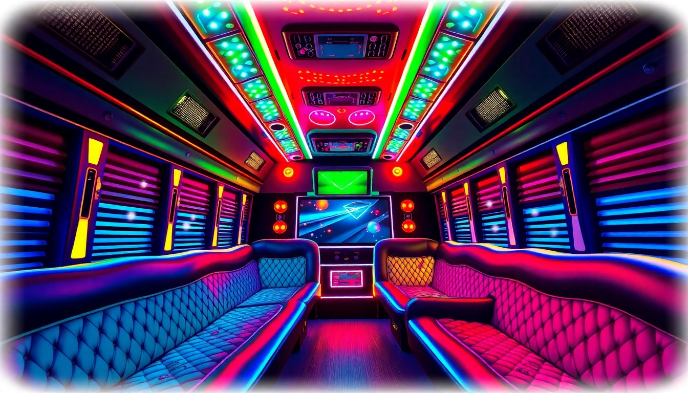 Rent an atlanta party bus with plush seating and vibrant LED lighting for an unforgettable celebration.